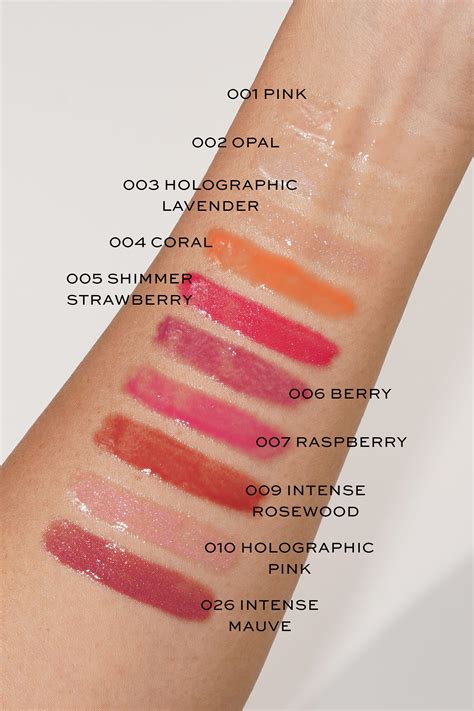 dior lip glow nocibe|dior lip gloss color chart.